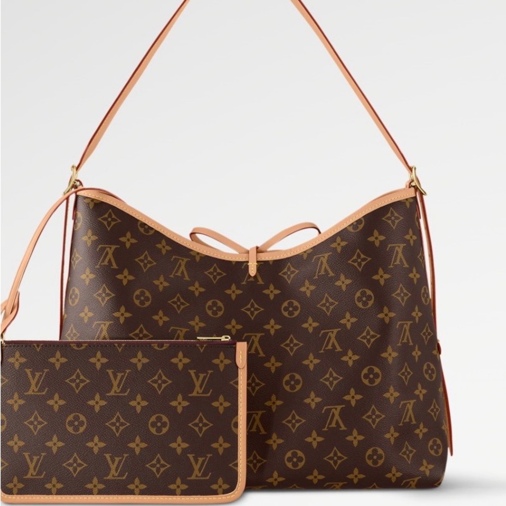 Louis Vuitton Monogram CarryAll MM Shoulder Bag Set